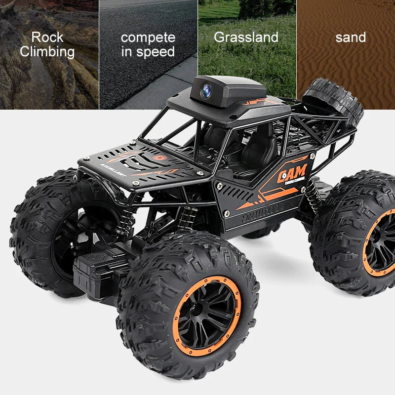 Trendbay RC Stunt Car with HD Camera – FPV WiFi Remote Control 1:18 Climbing SUV Toy