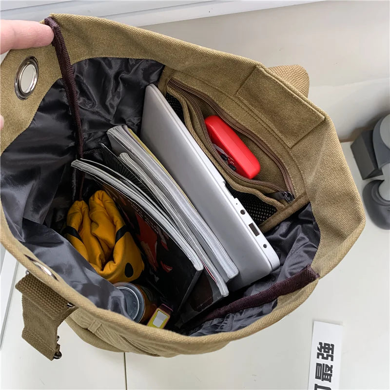 Trendbay Men's Canvas Travel Rucksack
