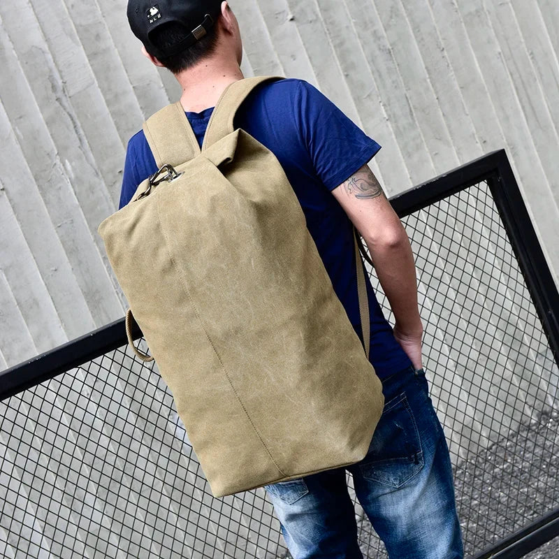 Trendbay Men's Canvas Travel Backpack