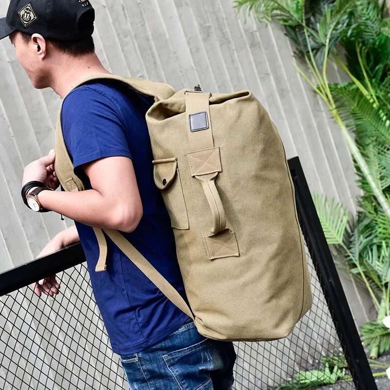 Trendbay Men's Canvas Travel Backpack
