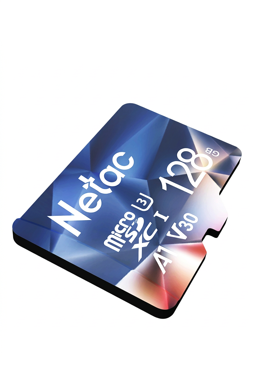 Trendbay Netac 128GB MicroSD Memory Card with SD Adapter Class 10 U3 V30 A1, Up to 100MB/s