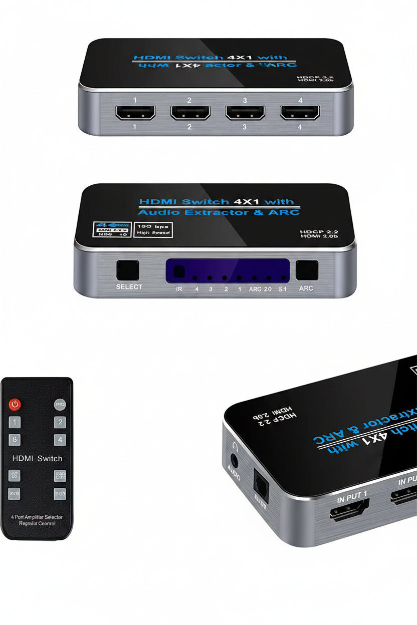 Trendbay 4K HDMI Switch & ARC Audio Extractor