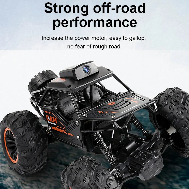 Trendbay RC Stunt Car with HD Camera – FPV WiFi Remote Control 1:18 Climbing SUV Toy