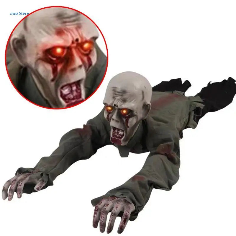 Trendbay Halloween Crawling Ghost Zombie Prop with LED Eyes