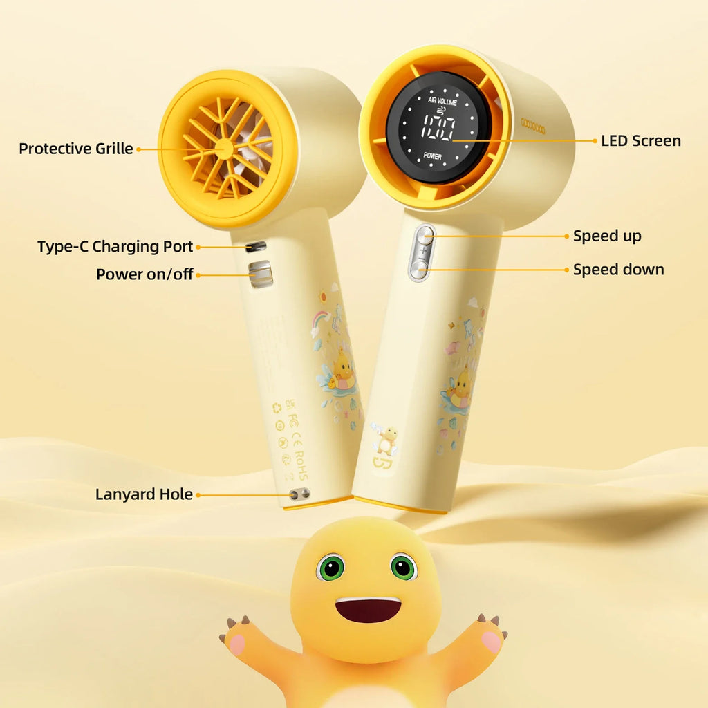 Trendbay Mini High-Speed Rechargeable Handheld Fan