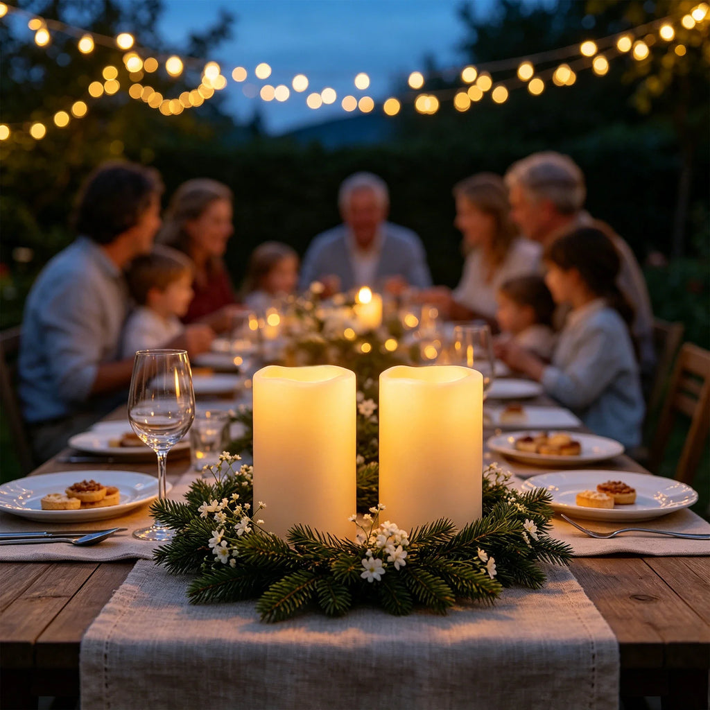 Trendbay Waterproof Flameless LED Pillar Candles Set