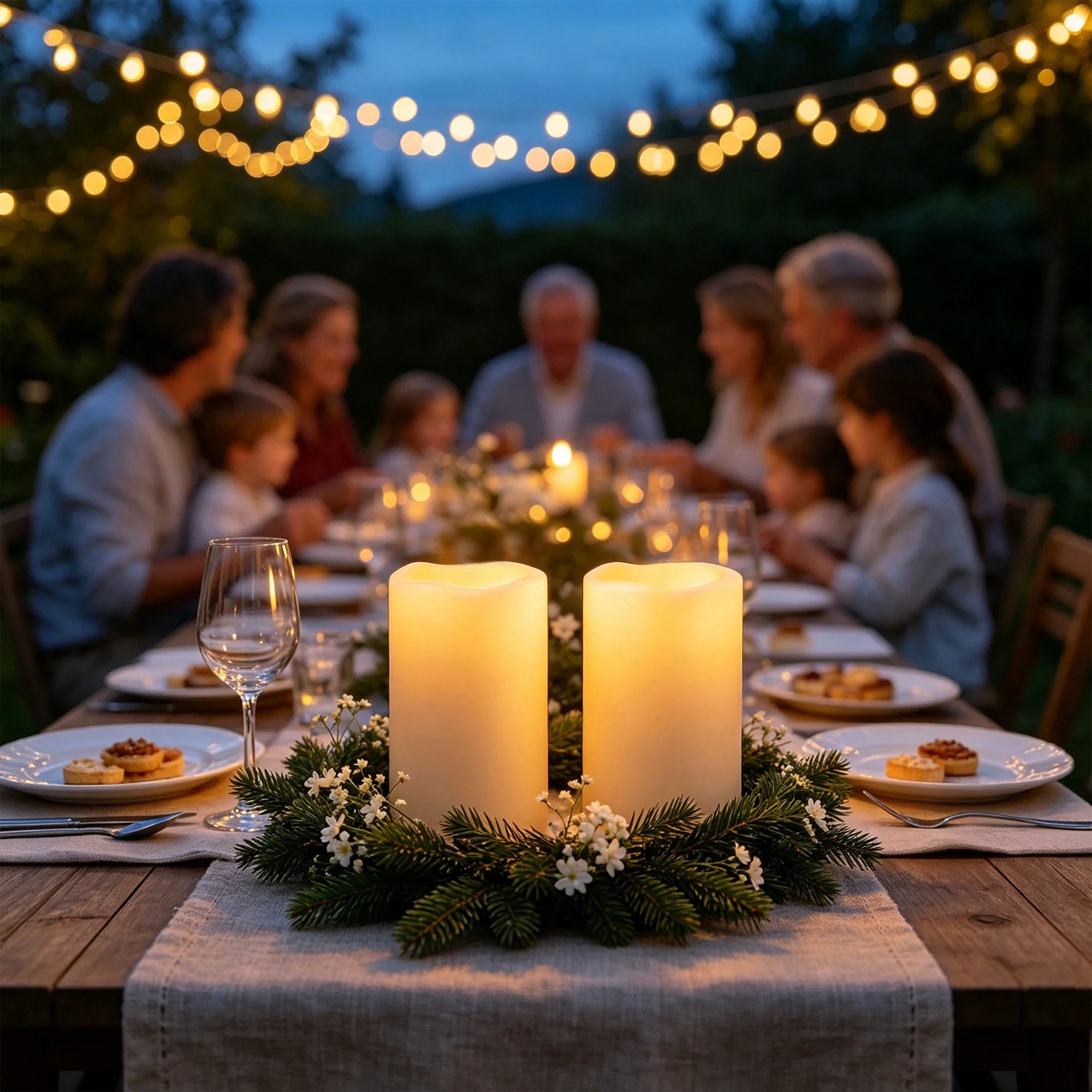 Trendbay Waterproof Flameless LED Pillar Candles Set