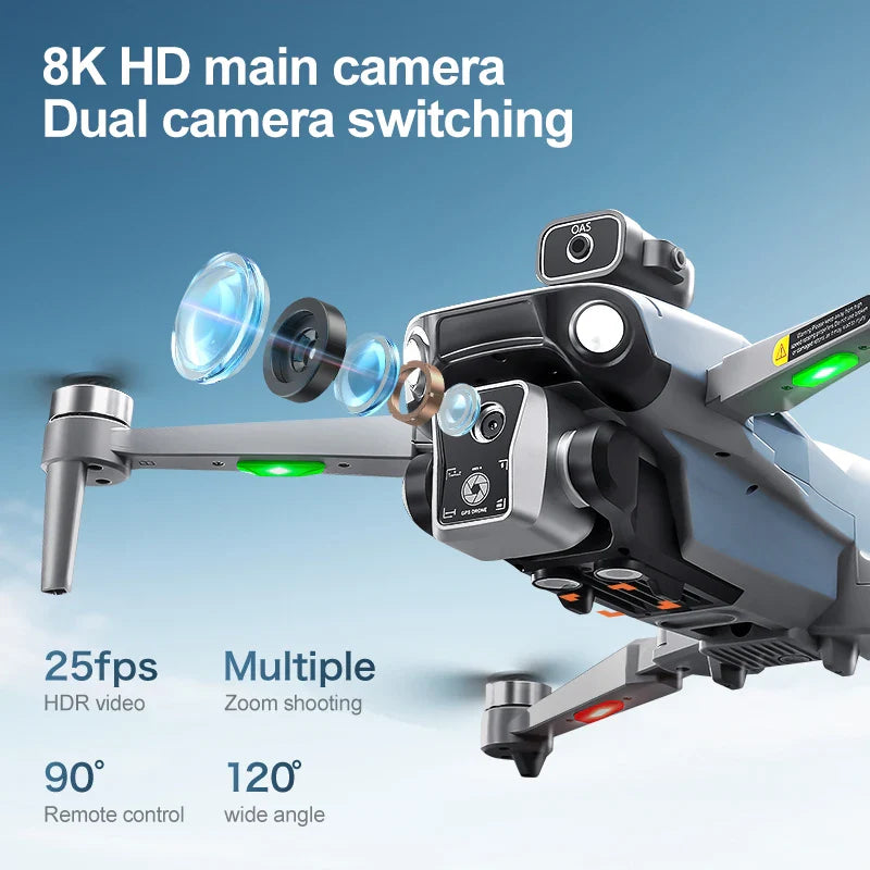 Trendbay 8K GPS Folding Drone with Screen Remote