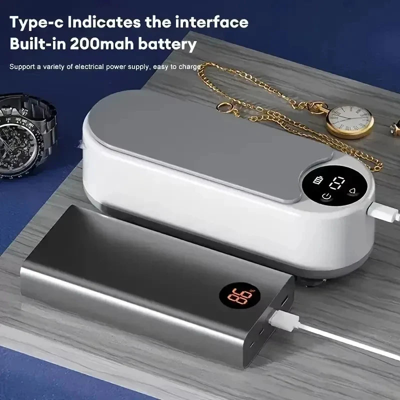Trendbay Ultrasonic Glasses Cleaner – Wireless Multi-Purpose Eyewear Cleaning Machine