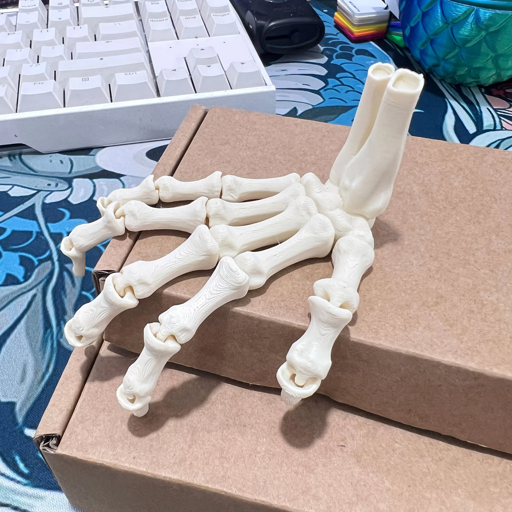 Trendbay 3D Printed Hand Bone Ornaments 9.3CM 2pc set