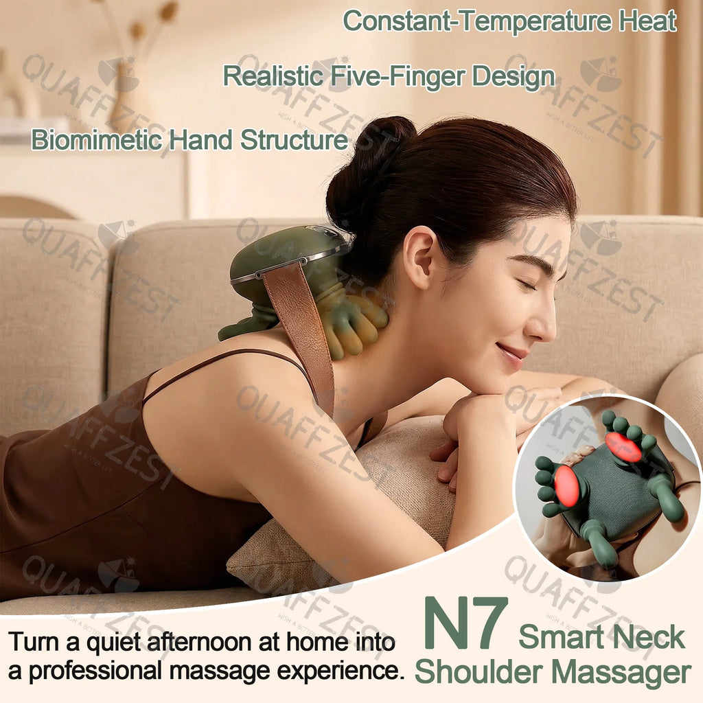 Trendbay Neck & Shoulder Massager – Bionic Kneading Wireless Cervical Massage Shawl