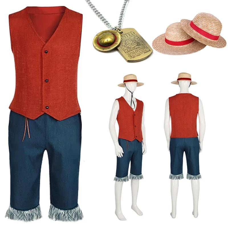 Trendbay Monkey D. Luffy Cosplay Costume Set