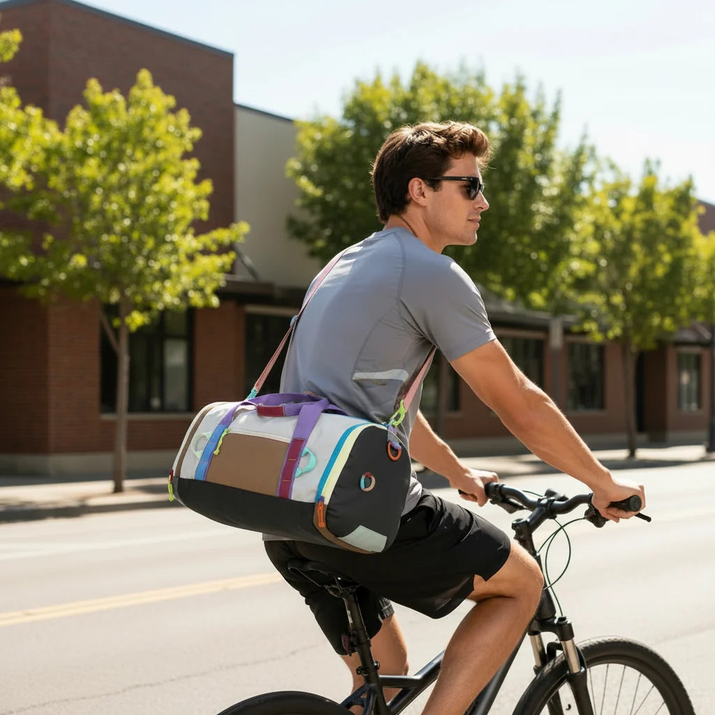 Trendbay Color-Blocked Travel Duffel Bag