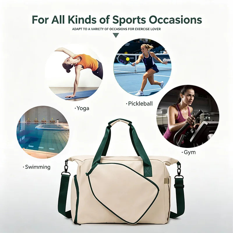 Trendbay Large Pickleball Sports Duffle Bag