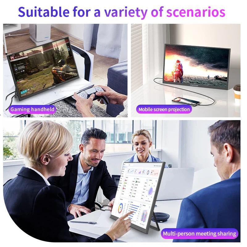Trendbay 21.5" Portable Monitor“ Full HD 1080P 100Hz IPS USB-C HDMI Display