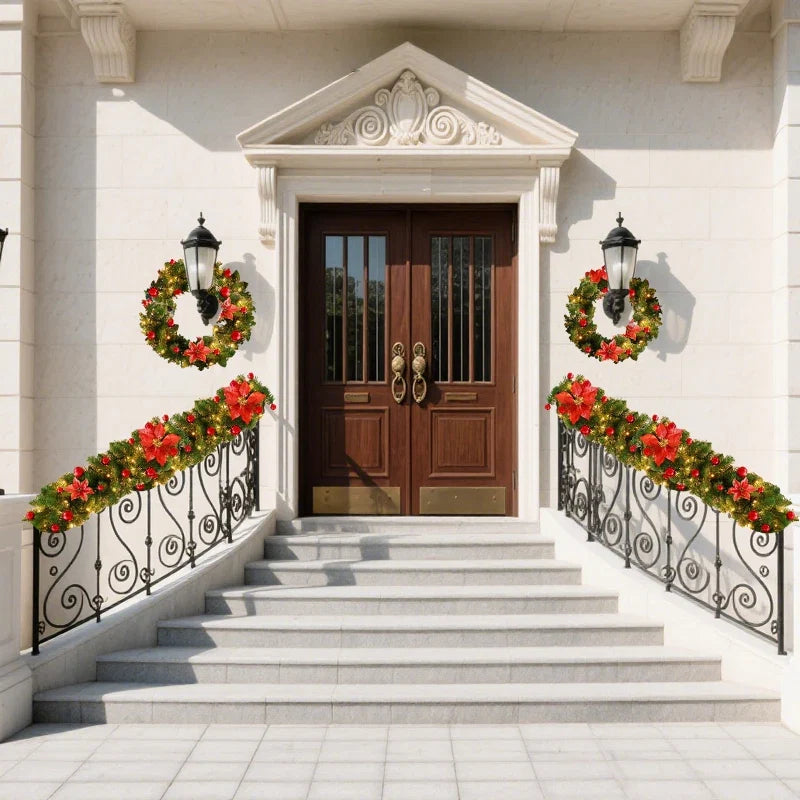 Trendbay 270cm Christmas LED Rattan Garland