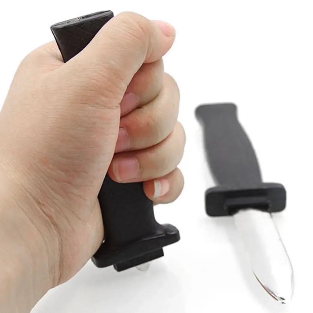 Trendbay Funny Halloween Retractable Dagger Prank Toy – Plastic Fake Knife