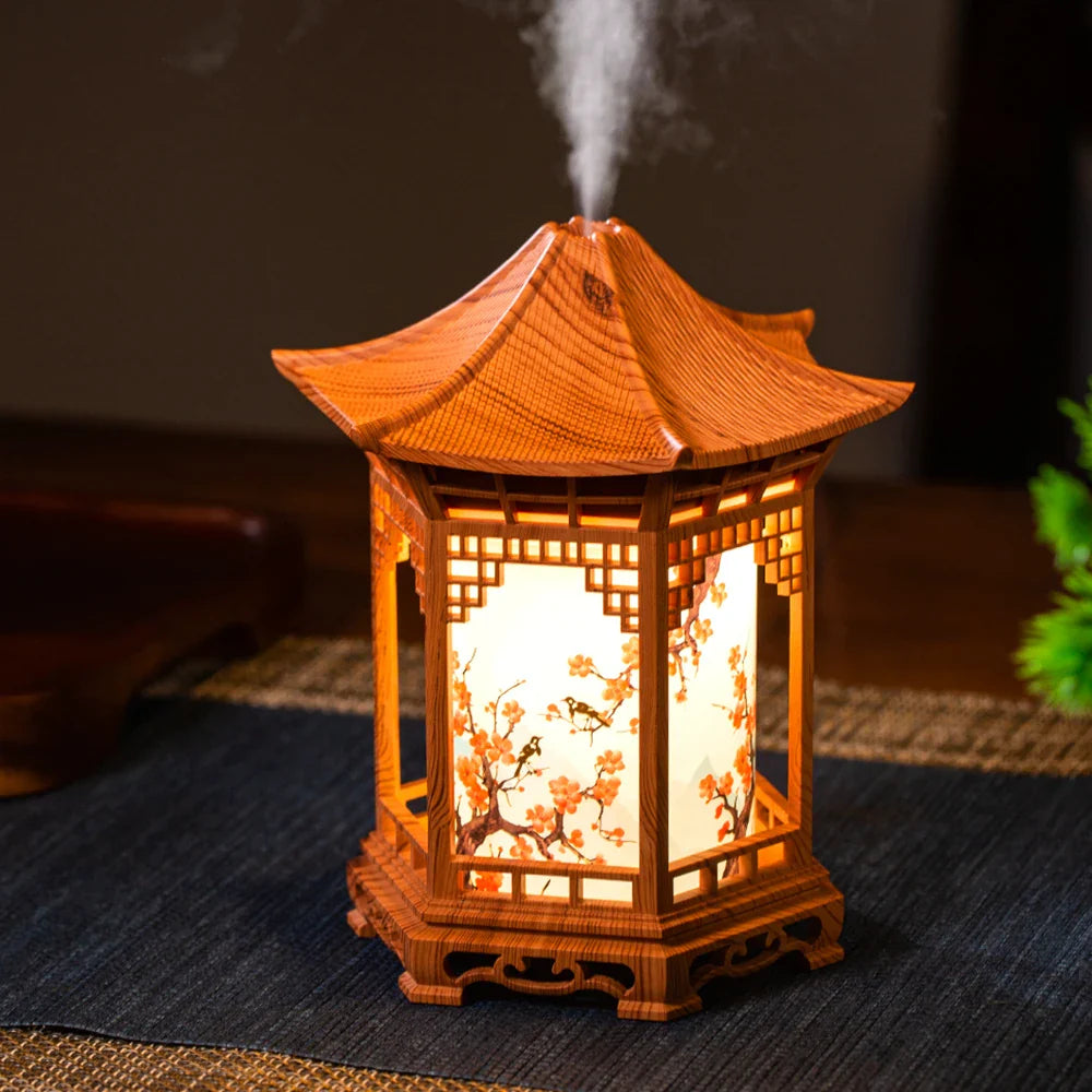 Trendbay Pavilion Humidifier – Chinese Style Aroma Diffuser with Night Light
