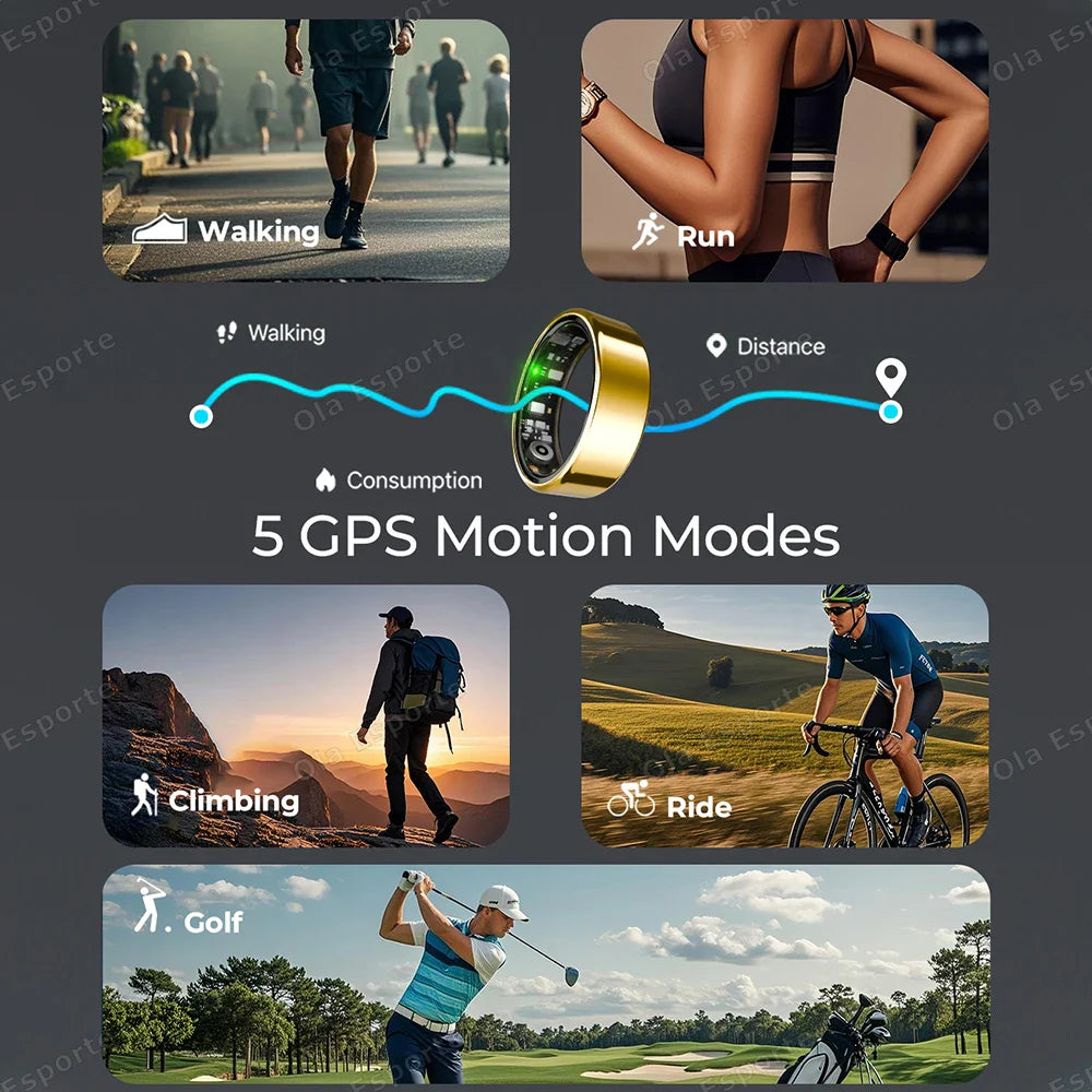 Trendbay Smart Fitness Ring with Sleep & Activity Tracking