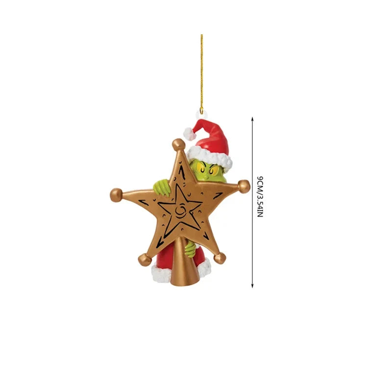 Trendbay Green Monster Christmas Hanging Ornament