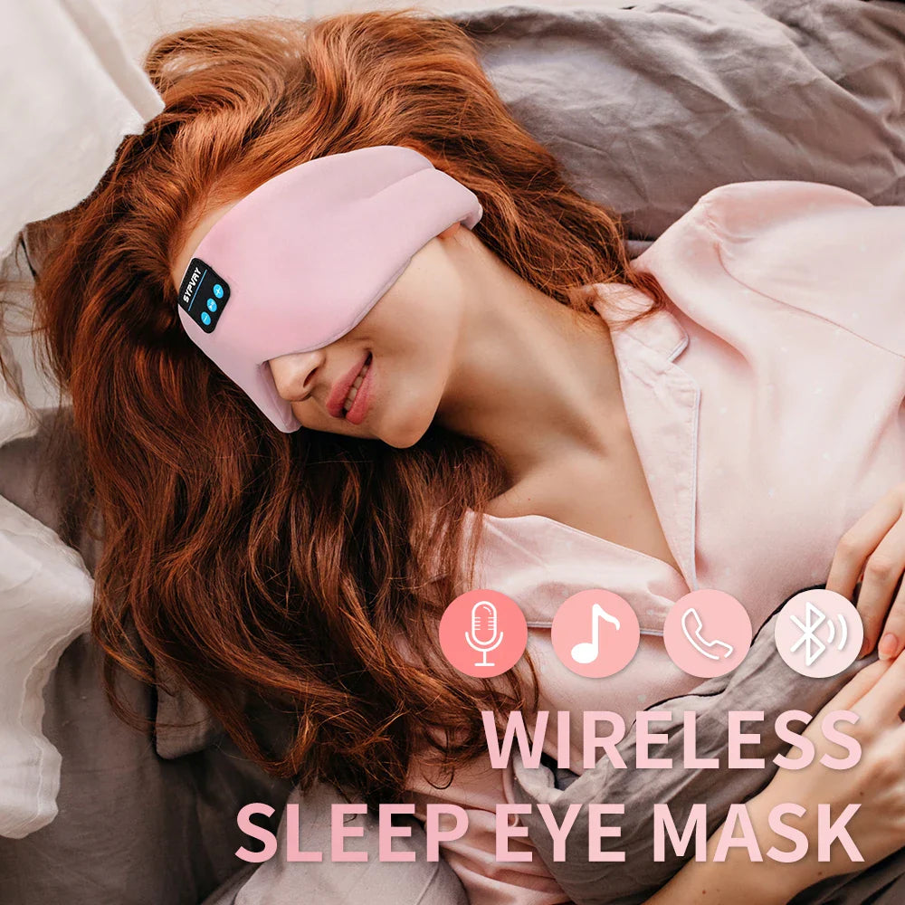 Trendbay Bluetooth Sleep Headphones Eye Mask for Side Sleepers