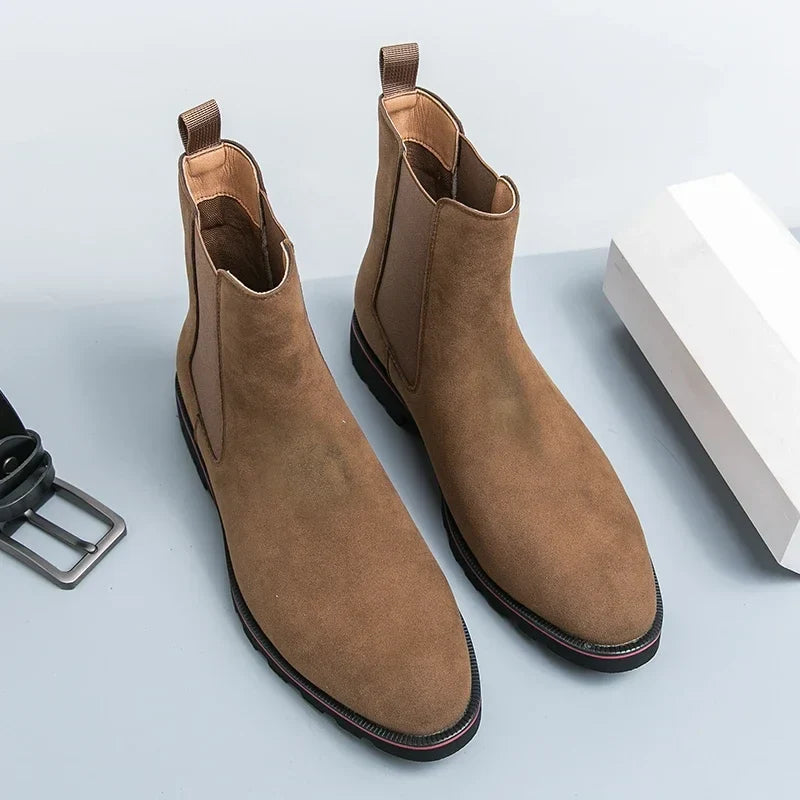 Trendbay Men's Suede Chelsea Ankle Boots