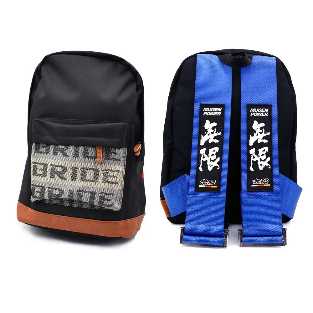 Trendbay JDM Style Racing Backpack with Harness Straps – Travel & Casual Daypack