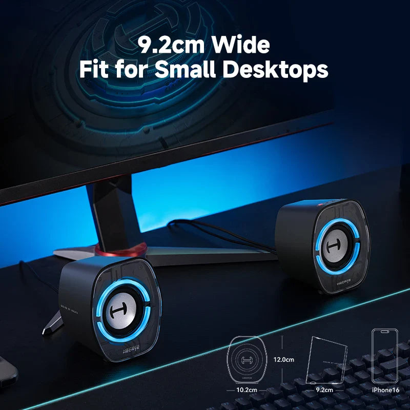 Trendbay RGB Computer Speakers Bluetooth USB-C 3.5mm Input