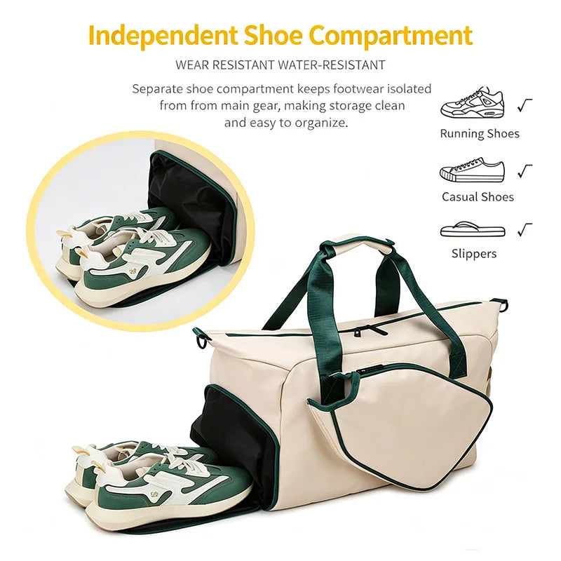 Trendbay Large Pickleball Sports Duffle Bag