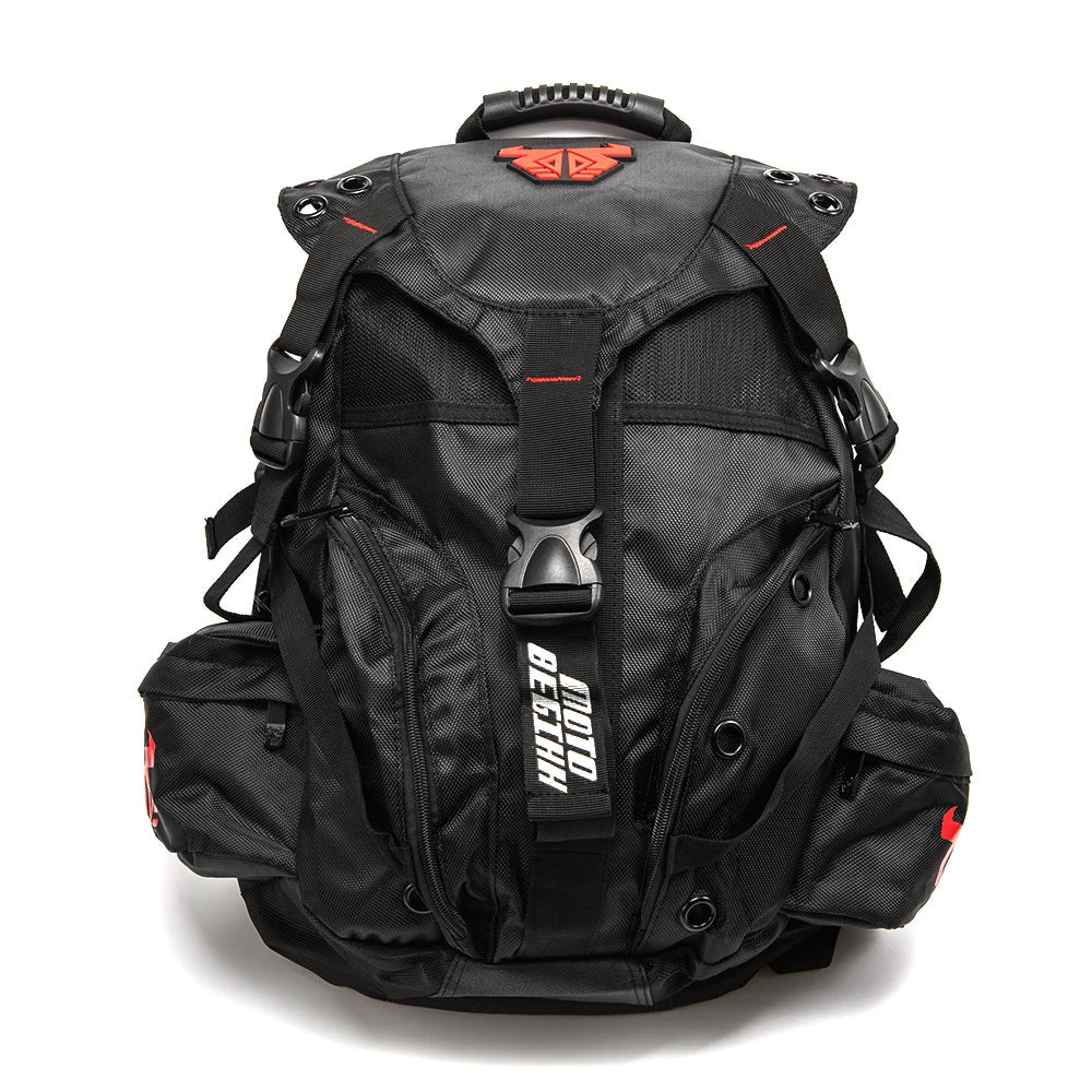 Trendbay Waterproof Motorcycle Backpack with Helmet Storage & Laptop Compartment