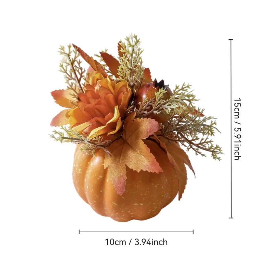 Trendbay Artificial Pumpkin Chrysanthemum Autumn Tabletop Decoration