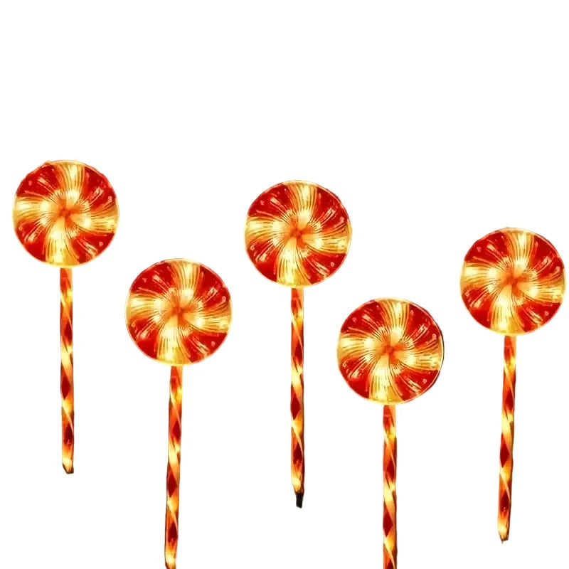 Trendbay 5PCS Solar Lollipop Garden Lights
