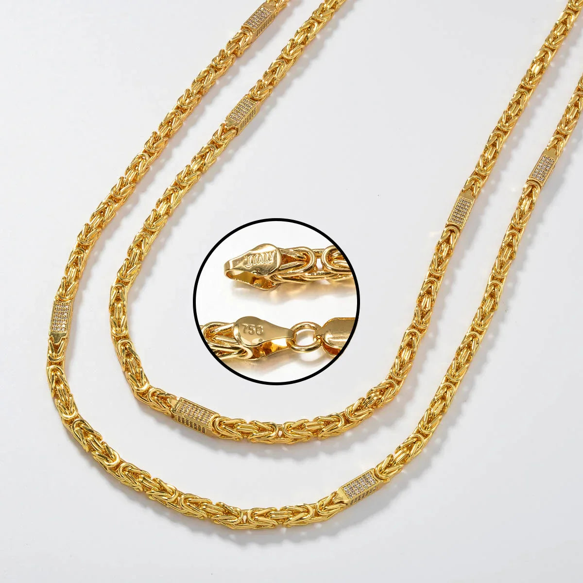 Trendbay 18K Gold-Plated Snake Chain Necklace – Elegant Women's Fashion Jewelry (24-Inch)