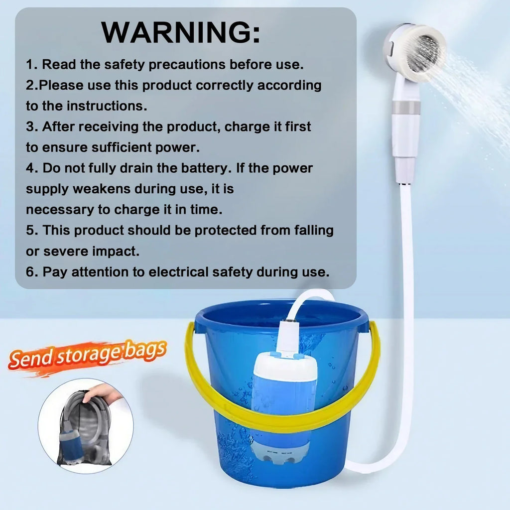 Trendbay Portable Rechargeable Outdoor Shower