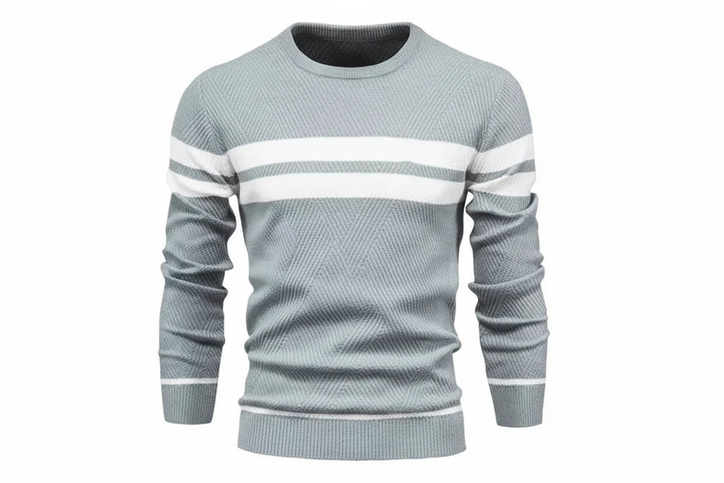Trendbay Men's Patchwork Knit Sweater