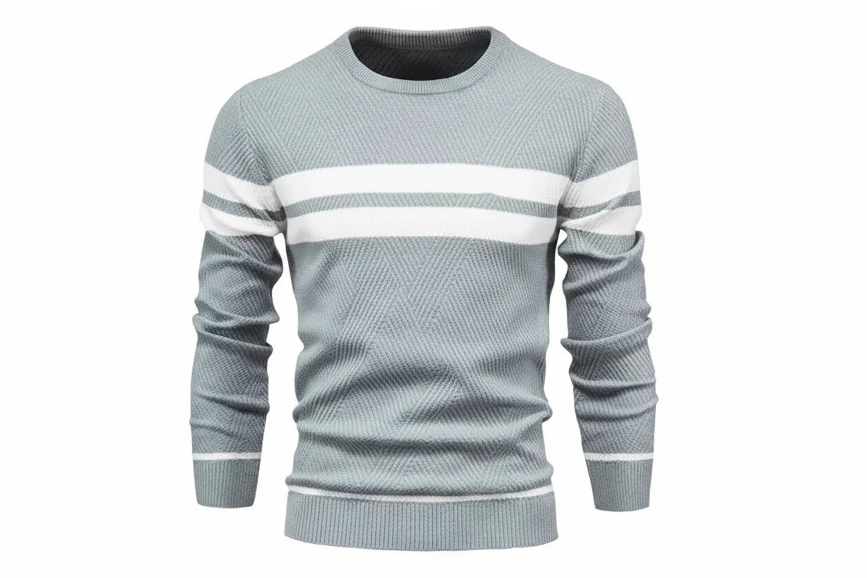 Trendbay Men's Patchwork Knit Sweater