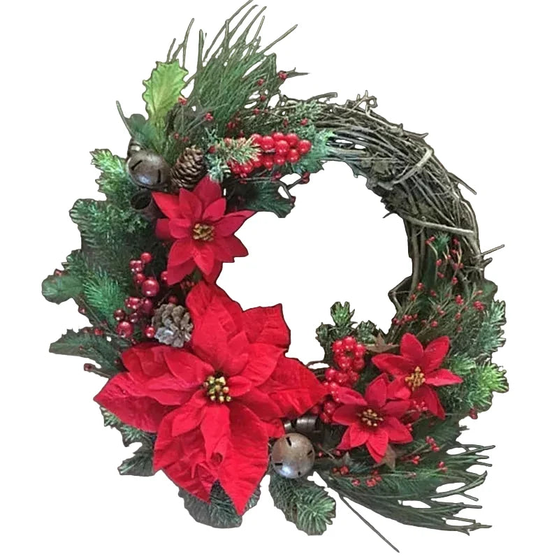 Trendbay Artificial Christmas Rattan Wreath