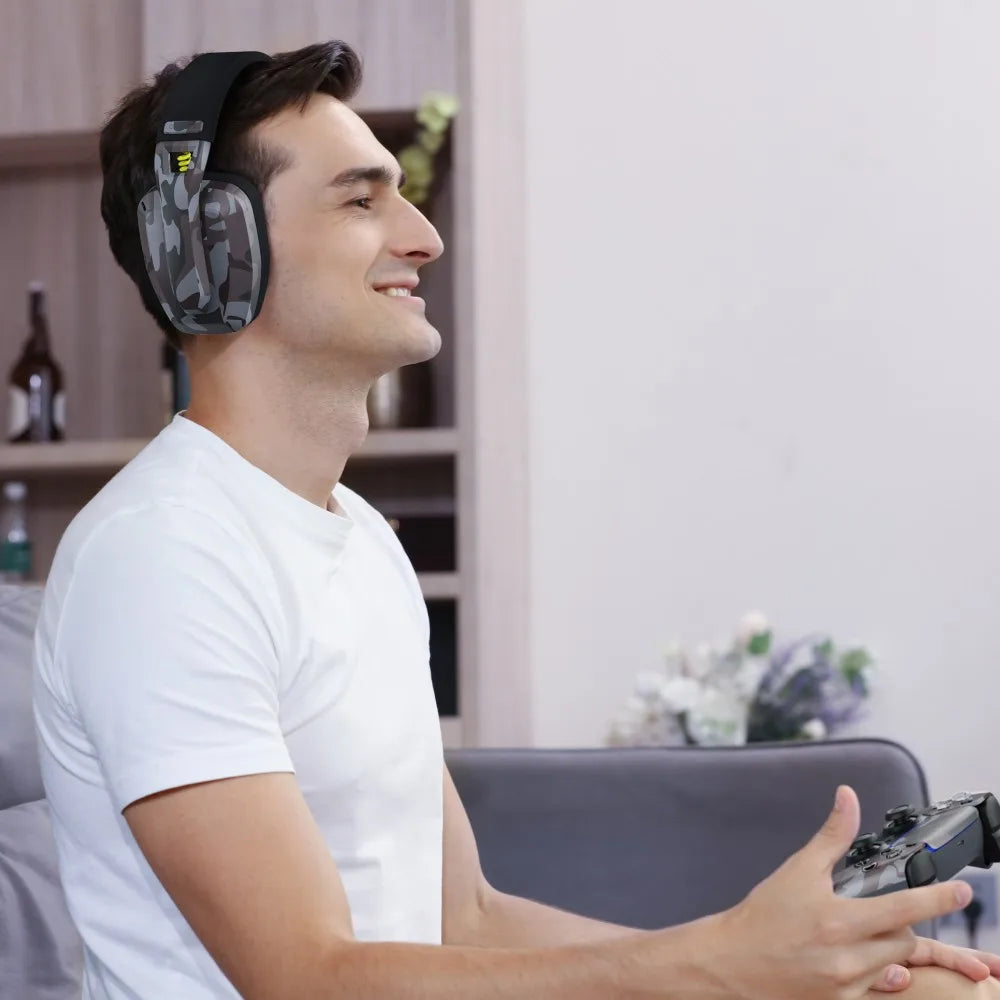 Trendbay Wireless Gaming Headset with Mic Camouflage
