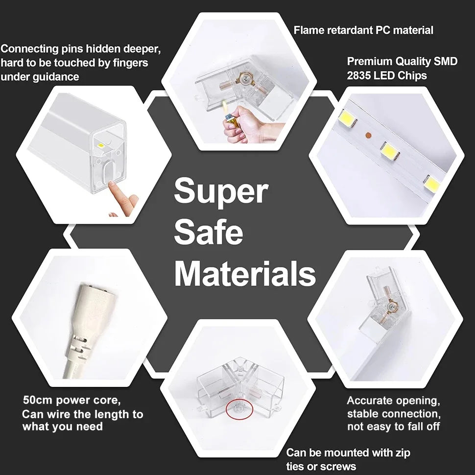 Trendbay Hexagon LED Garage Ceiling Light 6500K