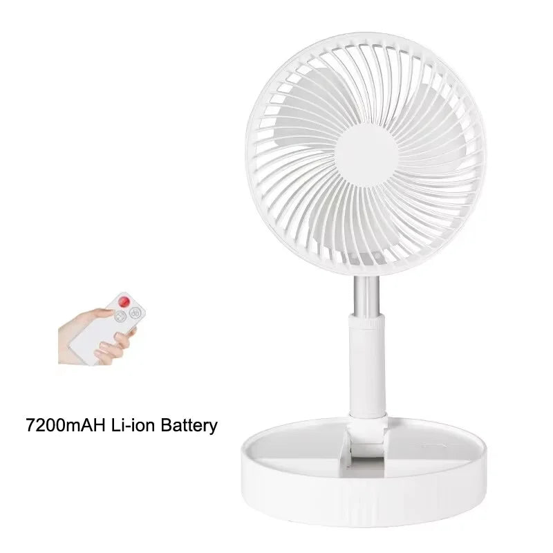 Trendbay Retractable USB Rechargeable Mini Fan