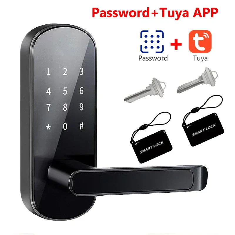 Trendbay Smart Fingerprint Door Lock with App Control & IC Cards (Waterproof)