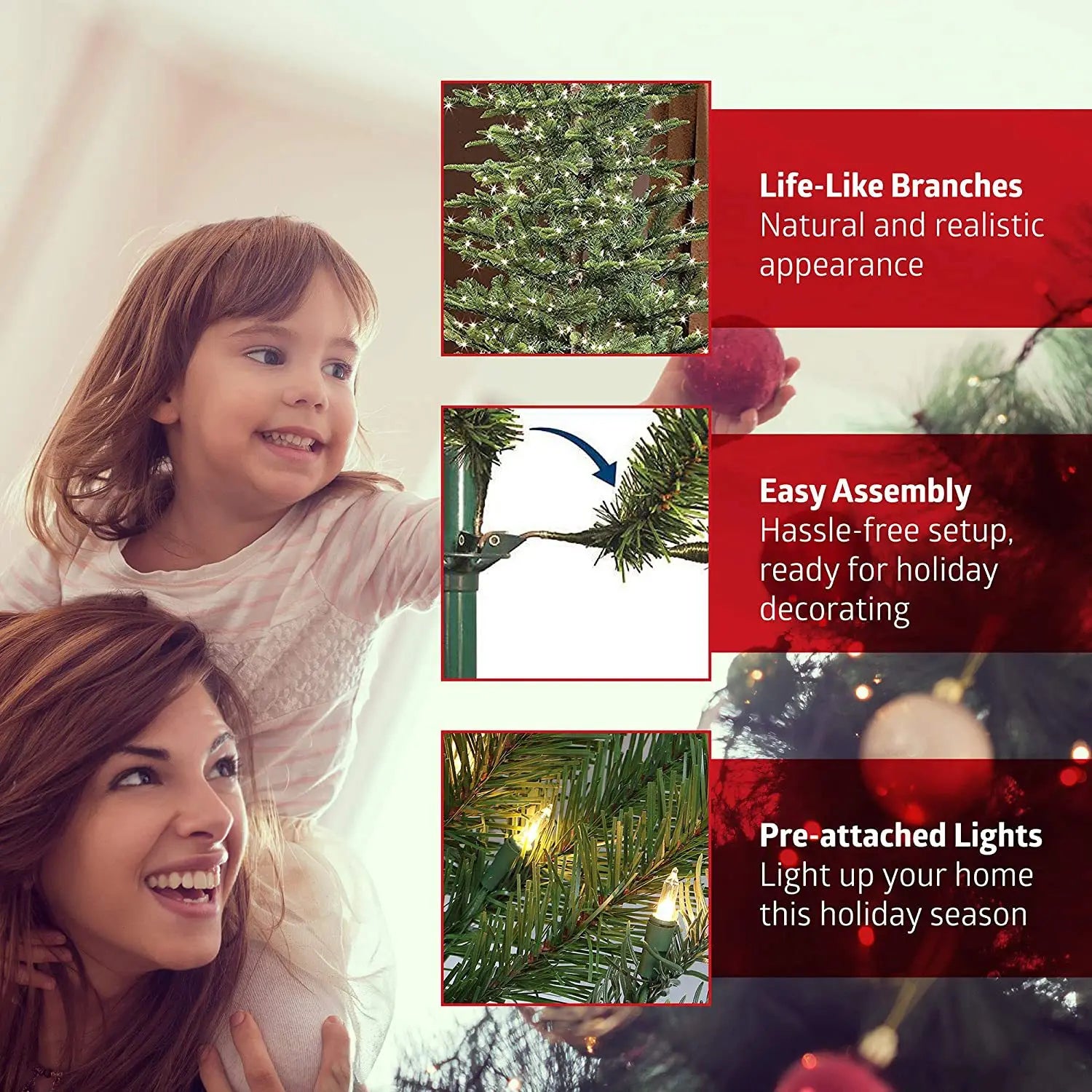 Trendbay Artificial Christmas Tree with Lights