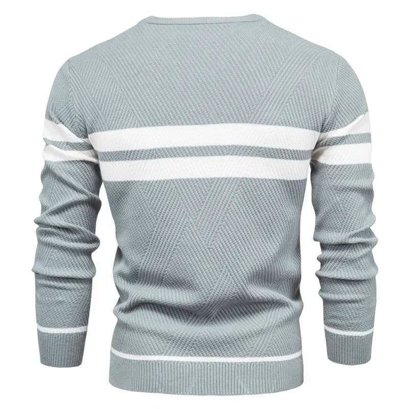 Trendbay Men's Patchwork Knit Sweater