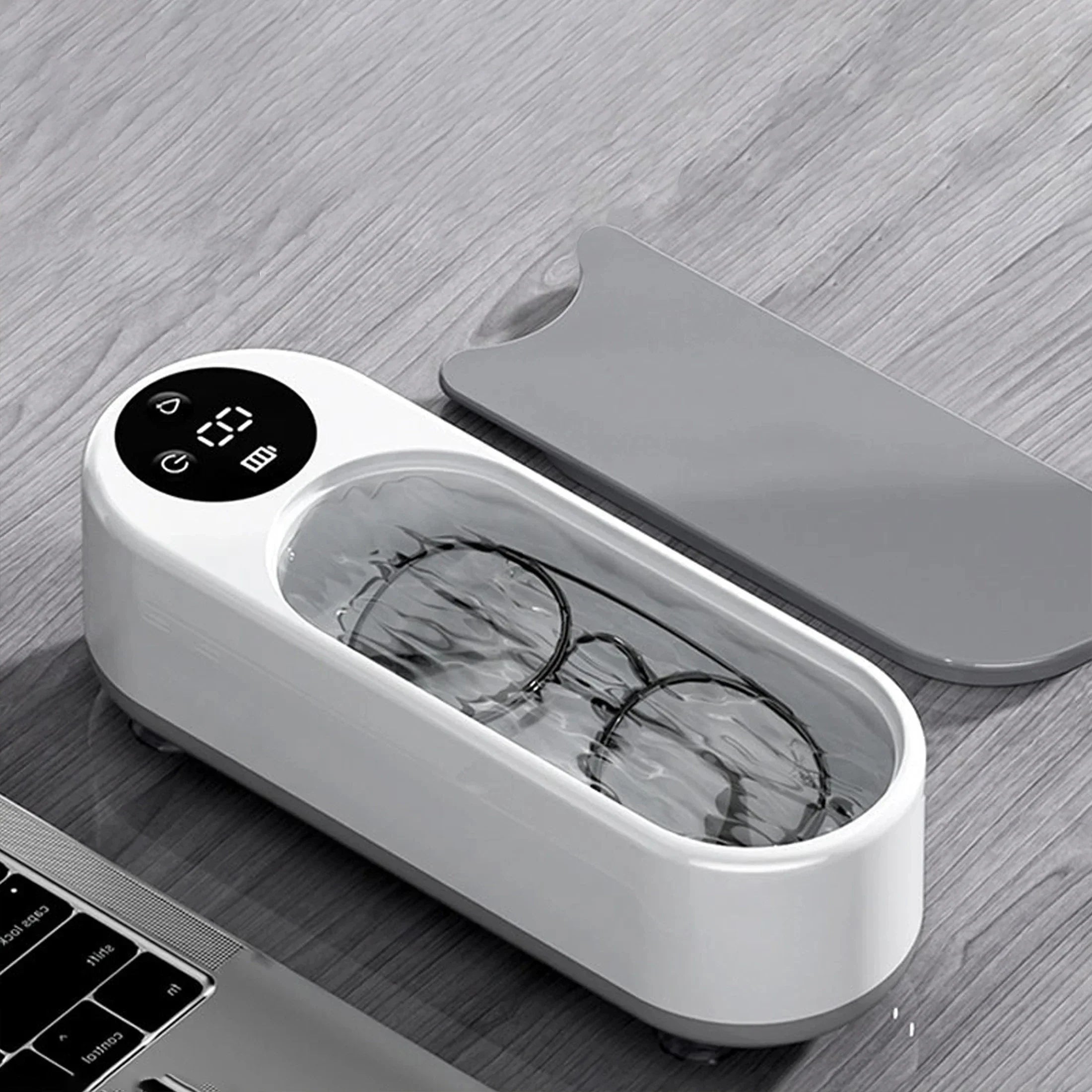 Trendbay Ultrasonic Glasses Cleaner – Wireless Multi-Purpose Eyewear Cleaning Machine