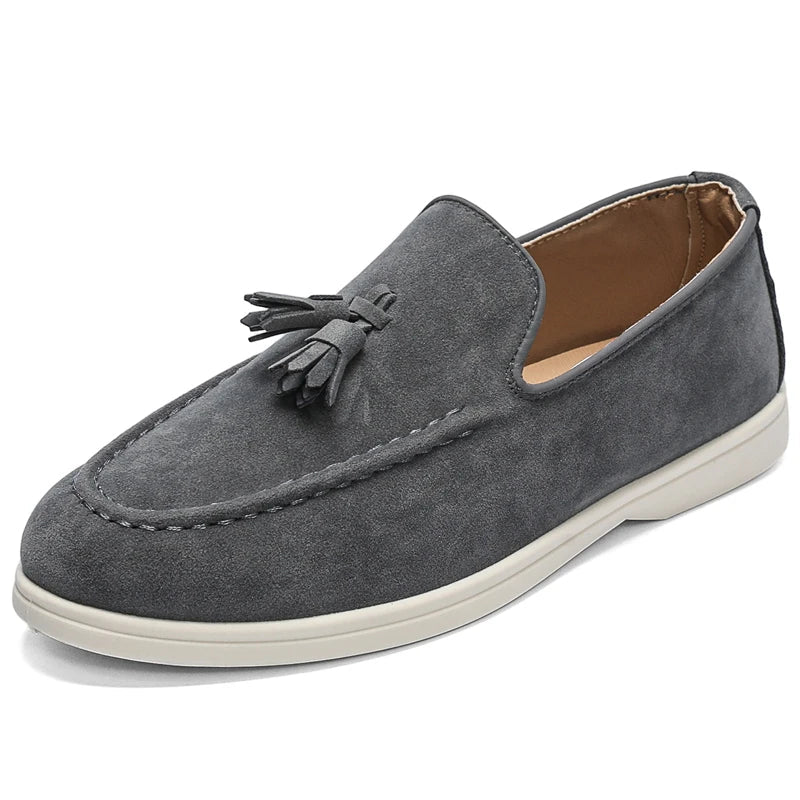Trendbay Men's Suede Tassel Loafers