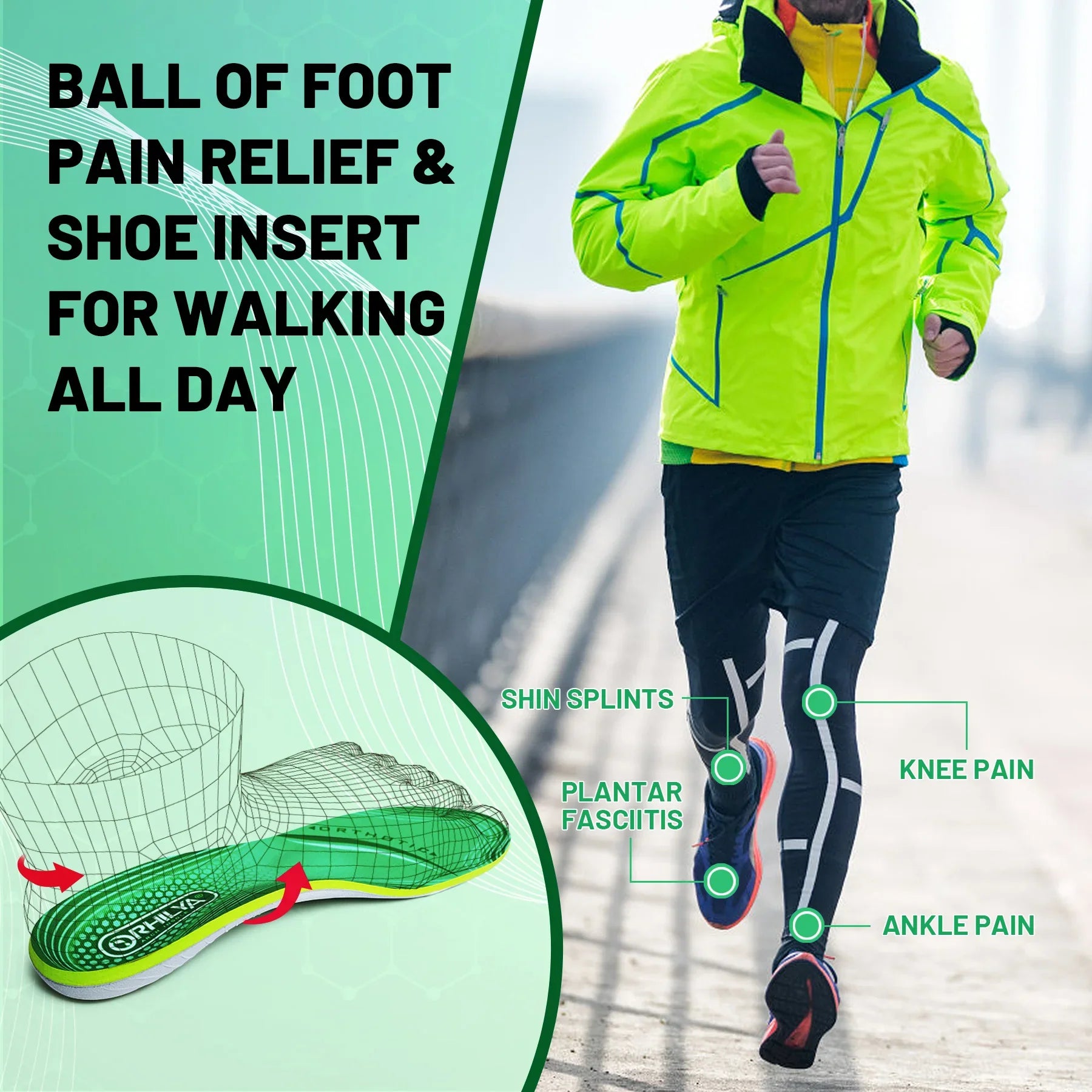Trendbay Orthopedic Arch Support Insoles