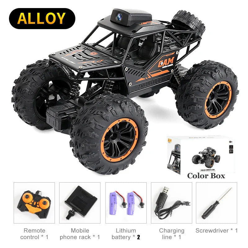Trendbay RC Stunt Car with HD Camera – FPV WiFi Remote Control 1:18 Climbing SUV Toy