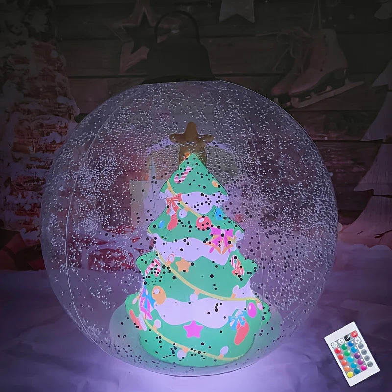 Trendbay Inflatable Christmas Decoration Ball with LED Lights