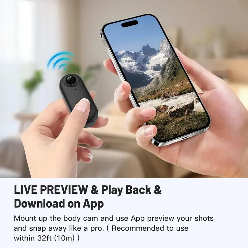 Trendbay Mini Full HD WiFi Action Body Camera for Helmet & Motorcycle