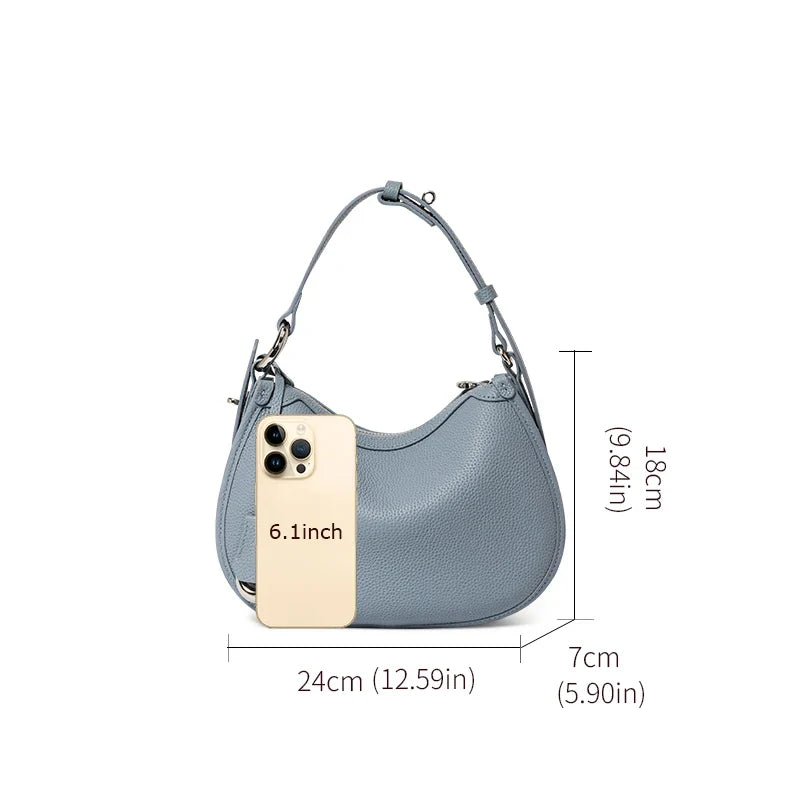 Trendbay Women's Genuine Leather Saddle Shoulder Bag